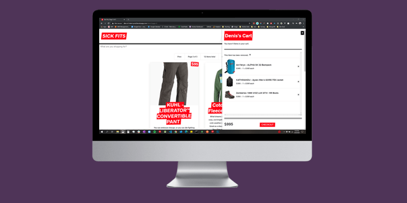 TrendyFits E-commerce preview